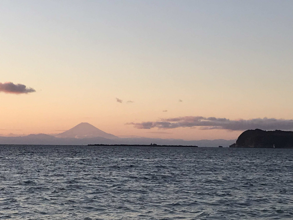 夕焼け富士山